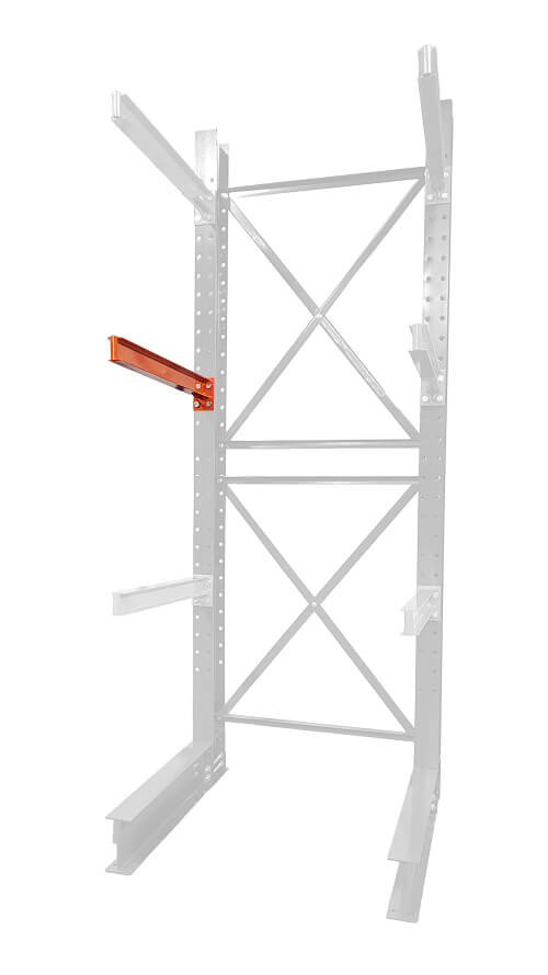 Cantilever rack arm