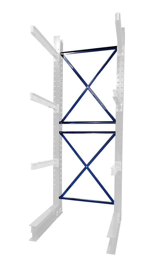 Cantilever rack brace set